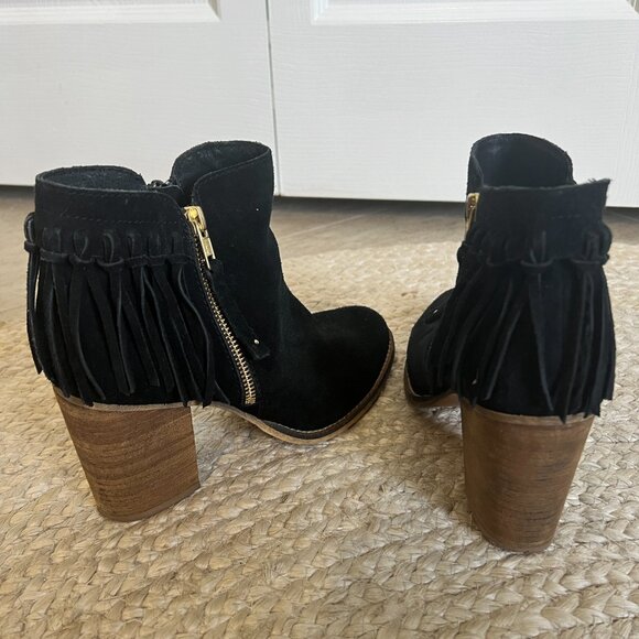 Aldo Suede Fringe Booties - Picture 4 of 6